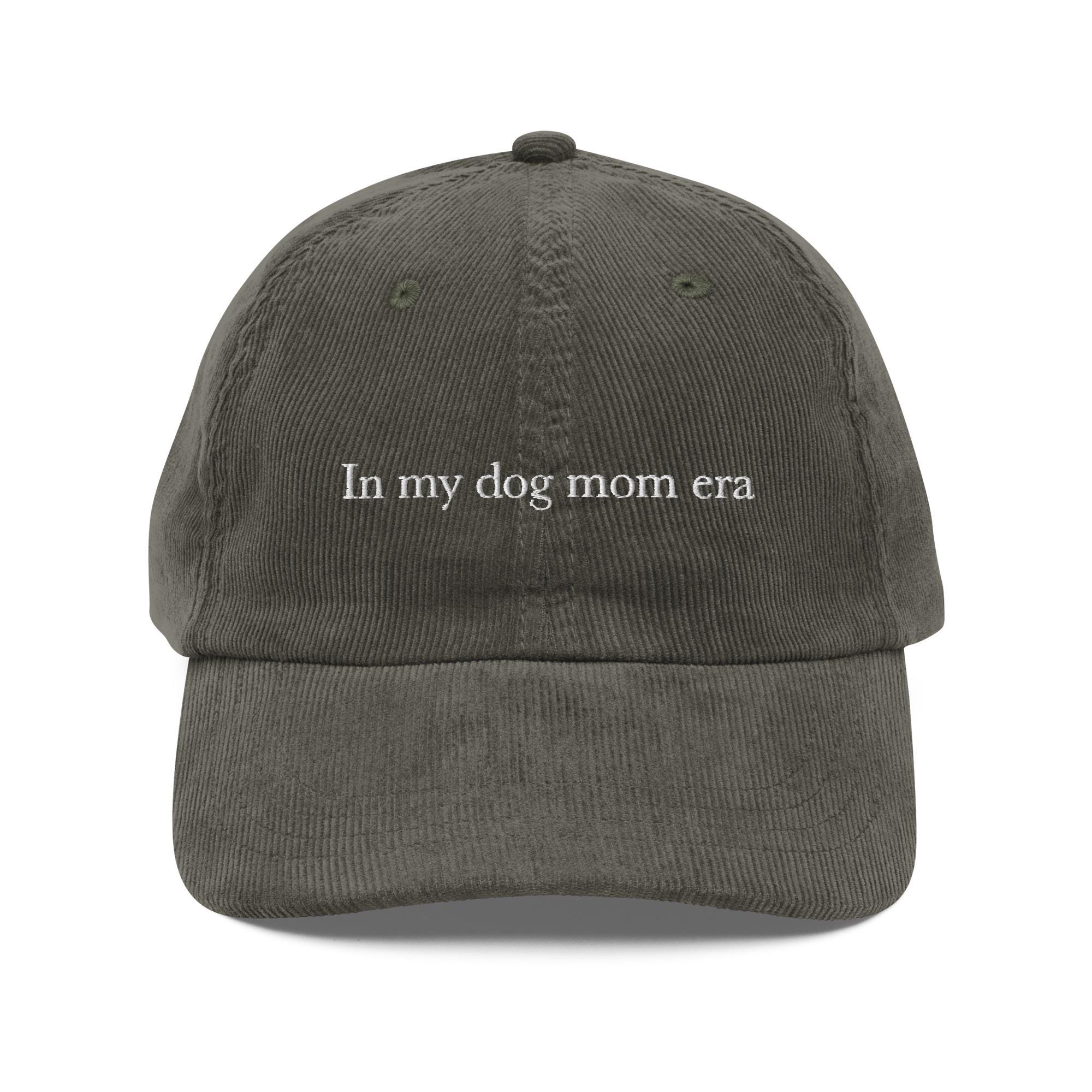 In My Dog Mom Era Vintage Corduroy Hat, Dog Mom Hat, Neutral Dog Mom Cap, Gift for Dog Lovers In My Dog Mom Era Vintage Corduroy Hat, Dog Mom Hat, Neutral Dog Mom Cap, Gift for Dog Lovers